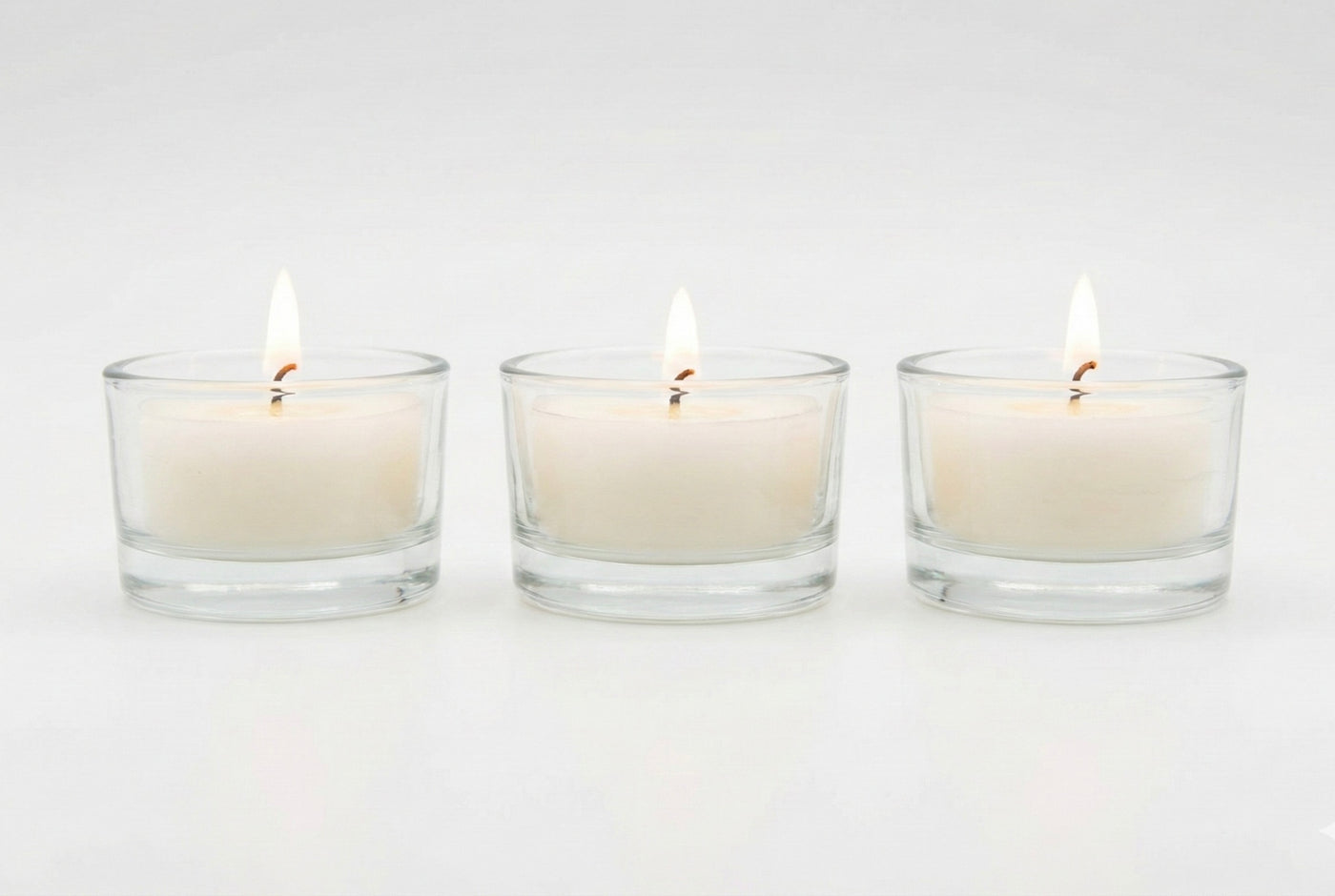 Glass TeaLight Holder Trio, perfect for Tealights 